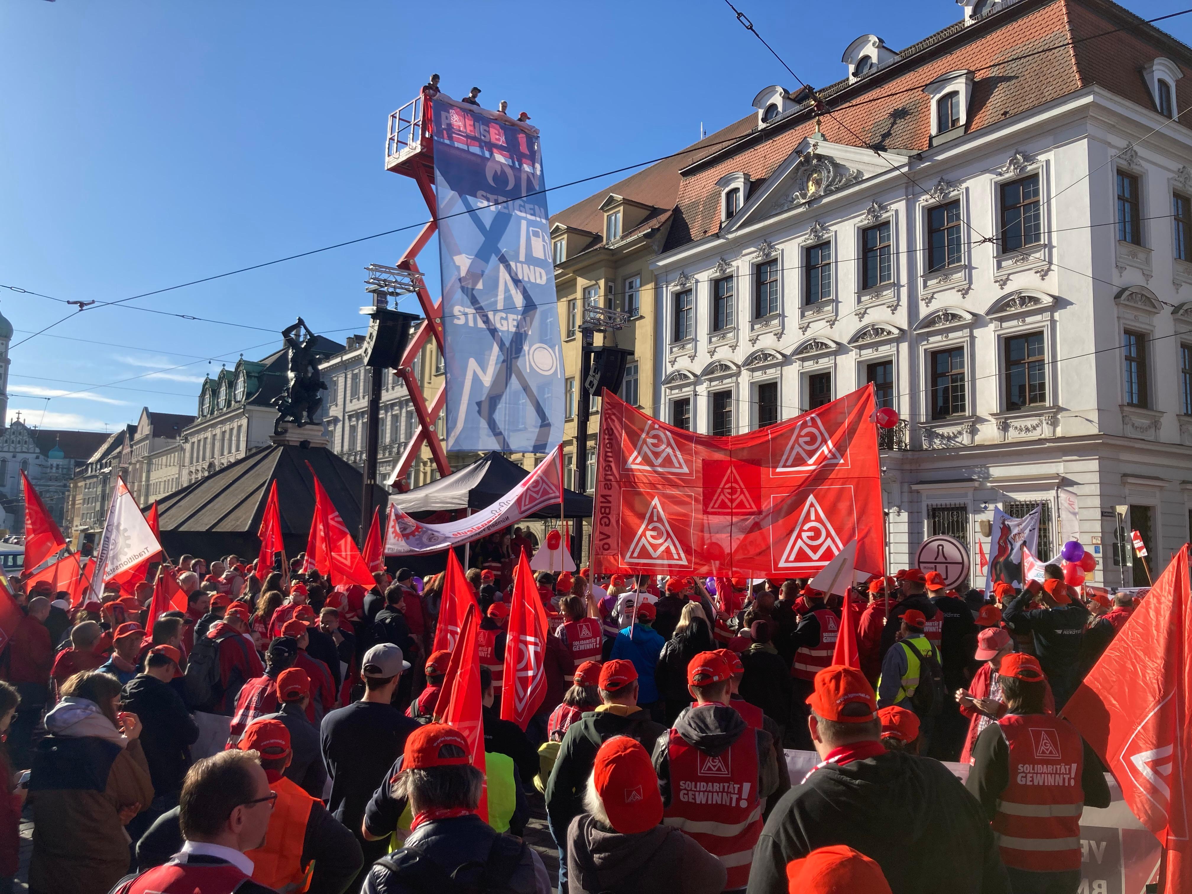 Verhandlung Tarifrunde Augsburg Nürnberg