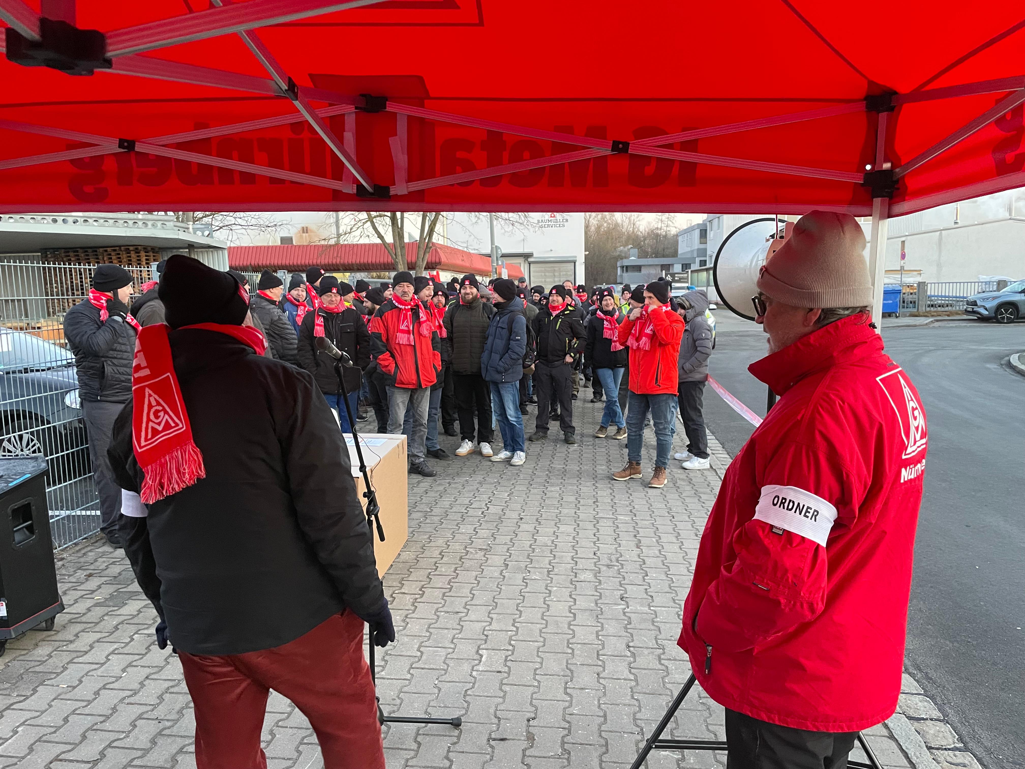 Warnstreik Baumüller Nürnberg