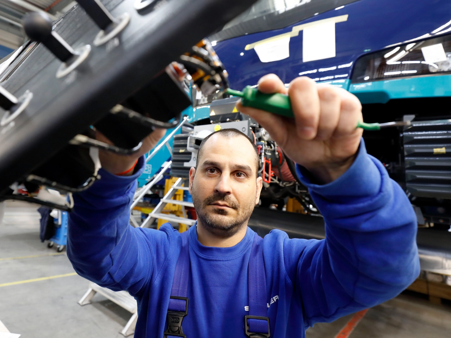 Peter Valev arbeitet bei Stadler Rail in Berlin
