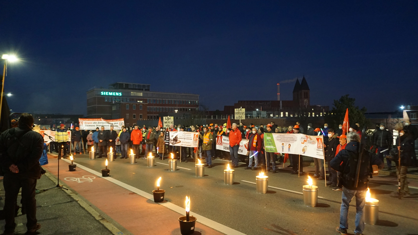 Protest Nürnberg Siemens NMA