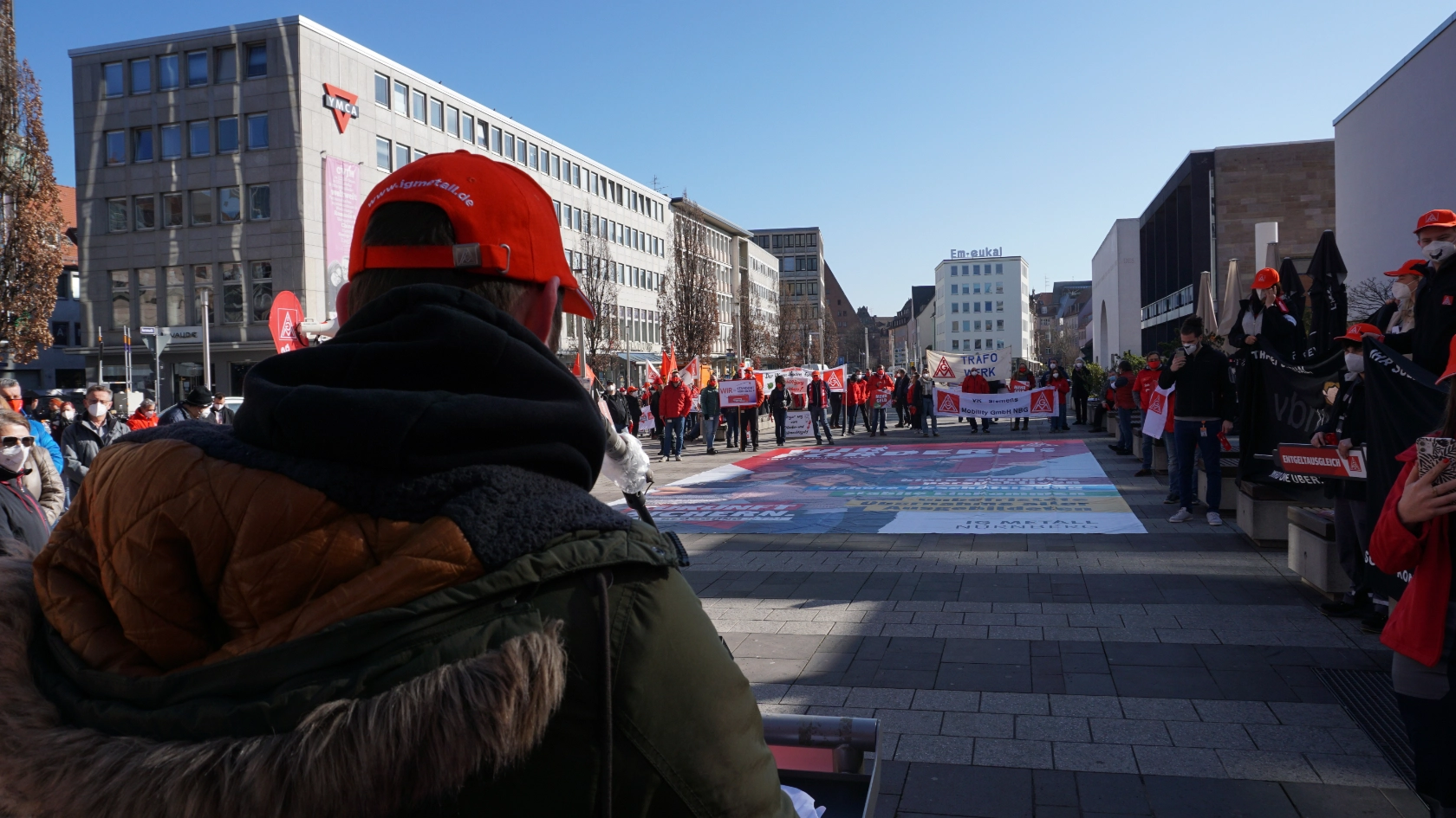 Kundgebung Tarifauftakt IG Metall Nürnberg März 2021