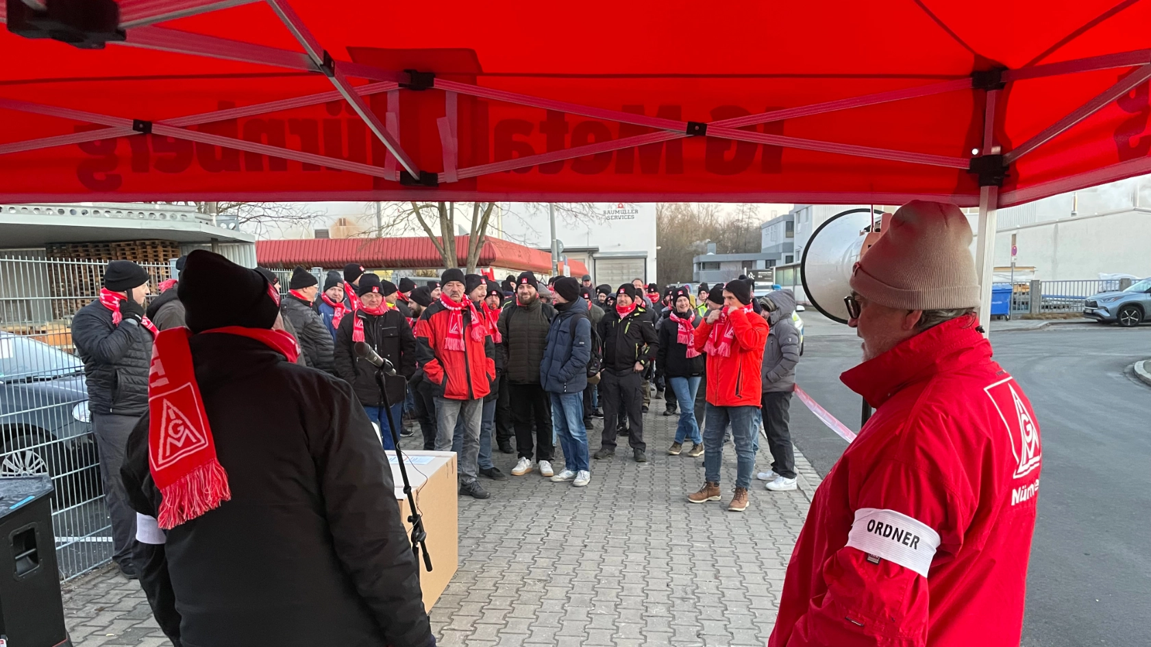 Warnstreik Baumüller Nürnberg