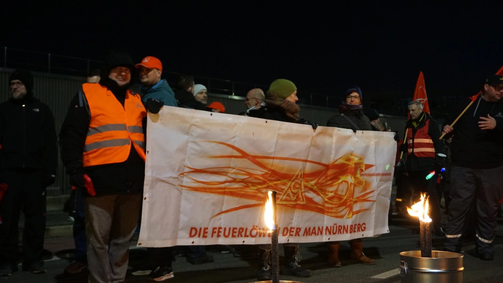 Solidarität kam von vielen anderen Siemens Standorten, der MAN, Leistritz, Siemens Energy oder Bühler Motor. 