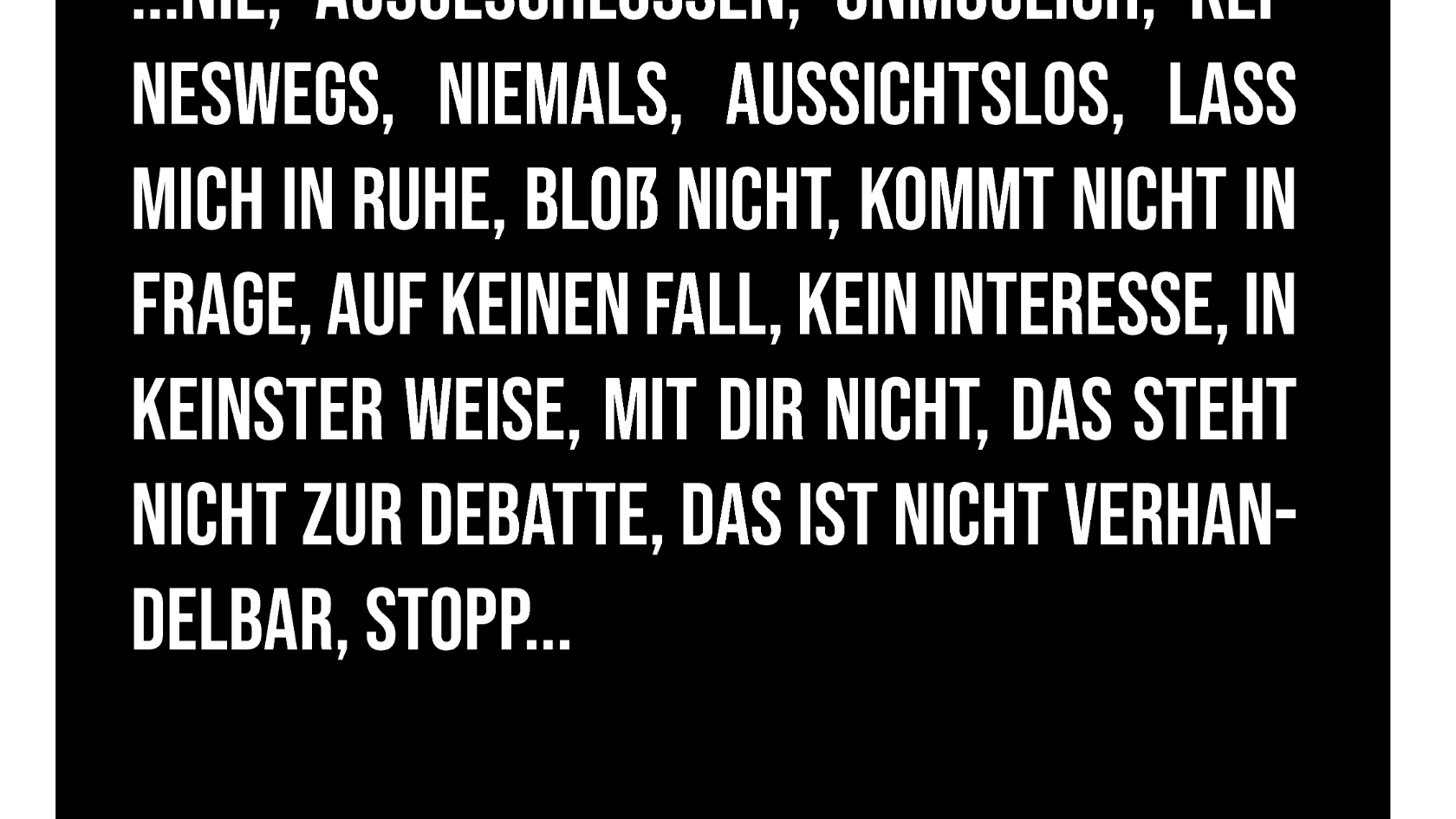 Nein heißt auch Instagram Story