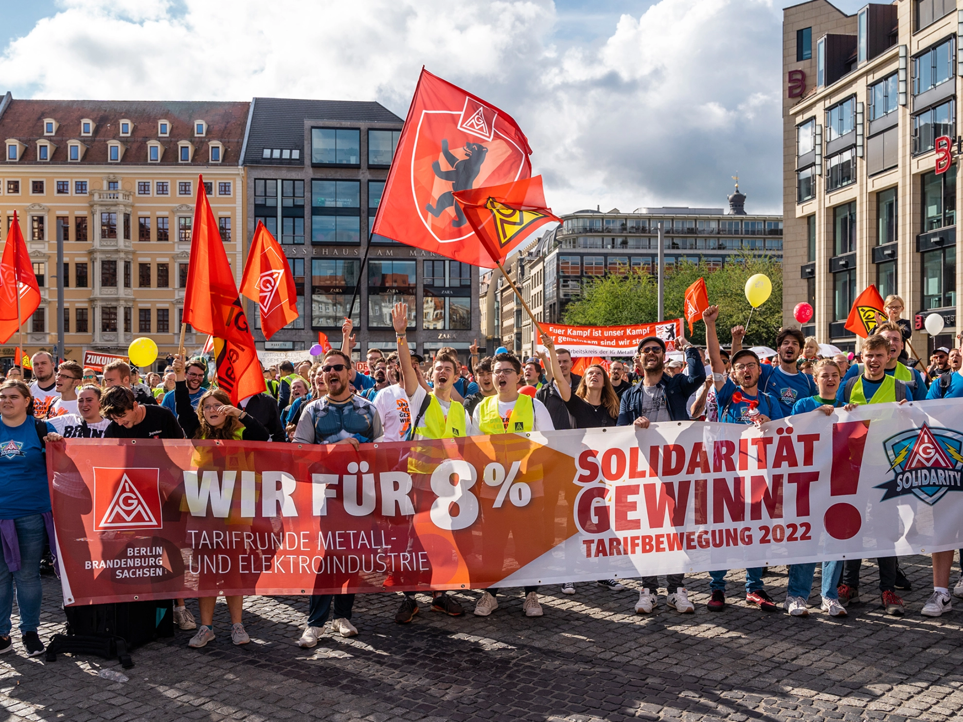 Auftakt zur Tarifbewegung 2022 in Leipzig