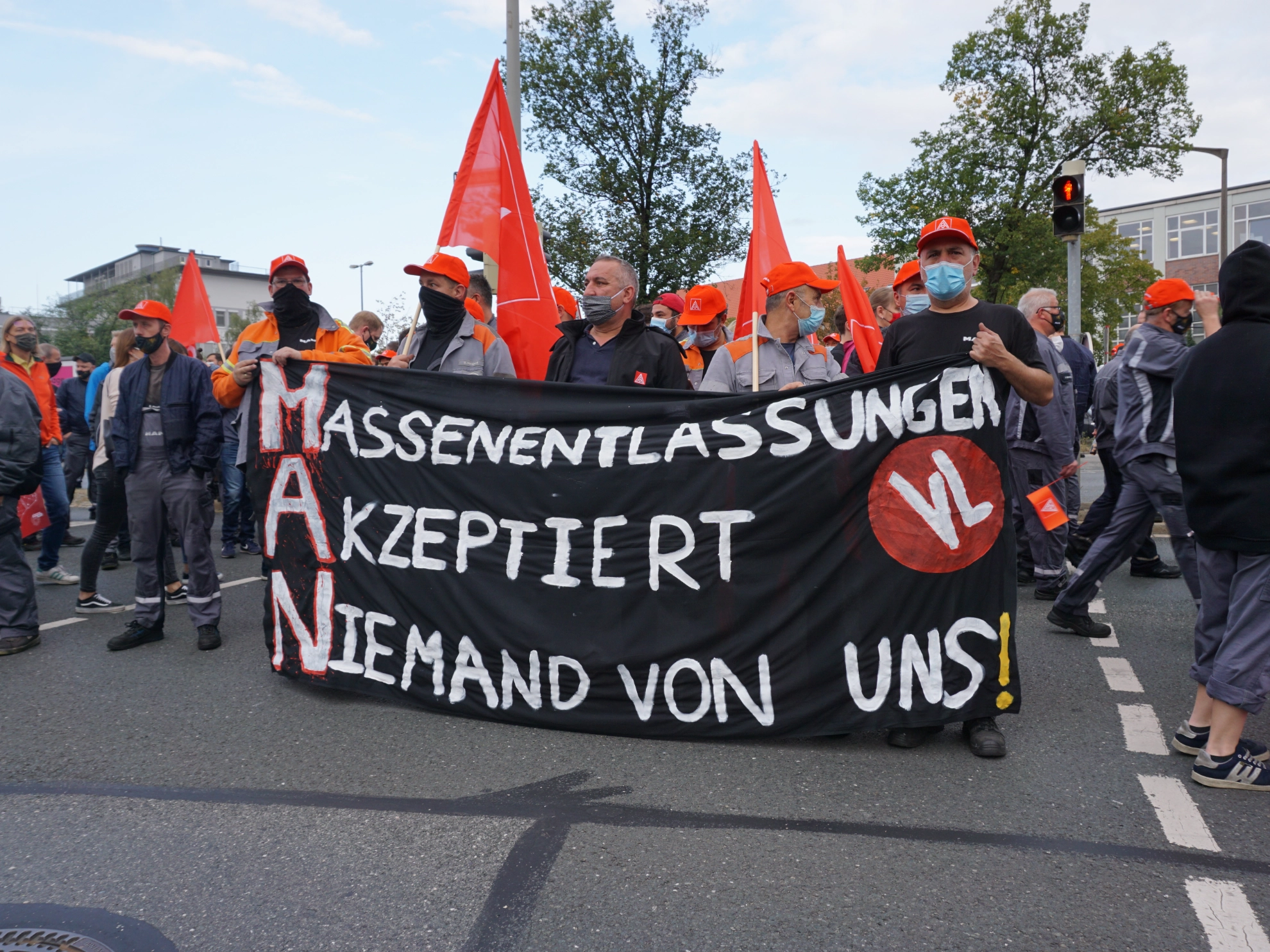 MAN Protest Massenentlassungen Nürnberg