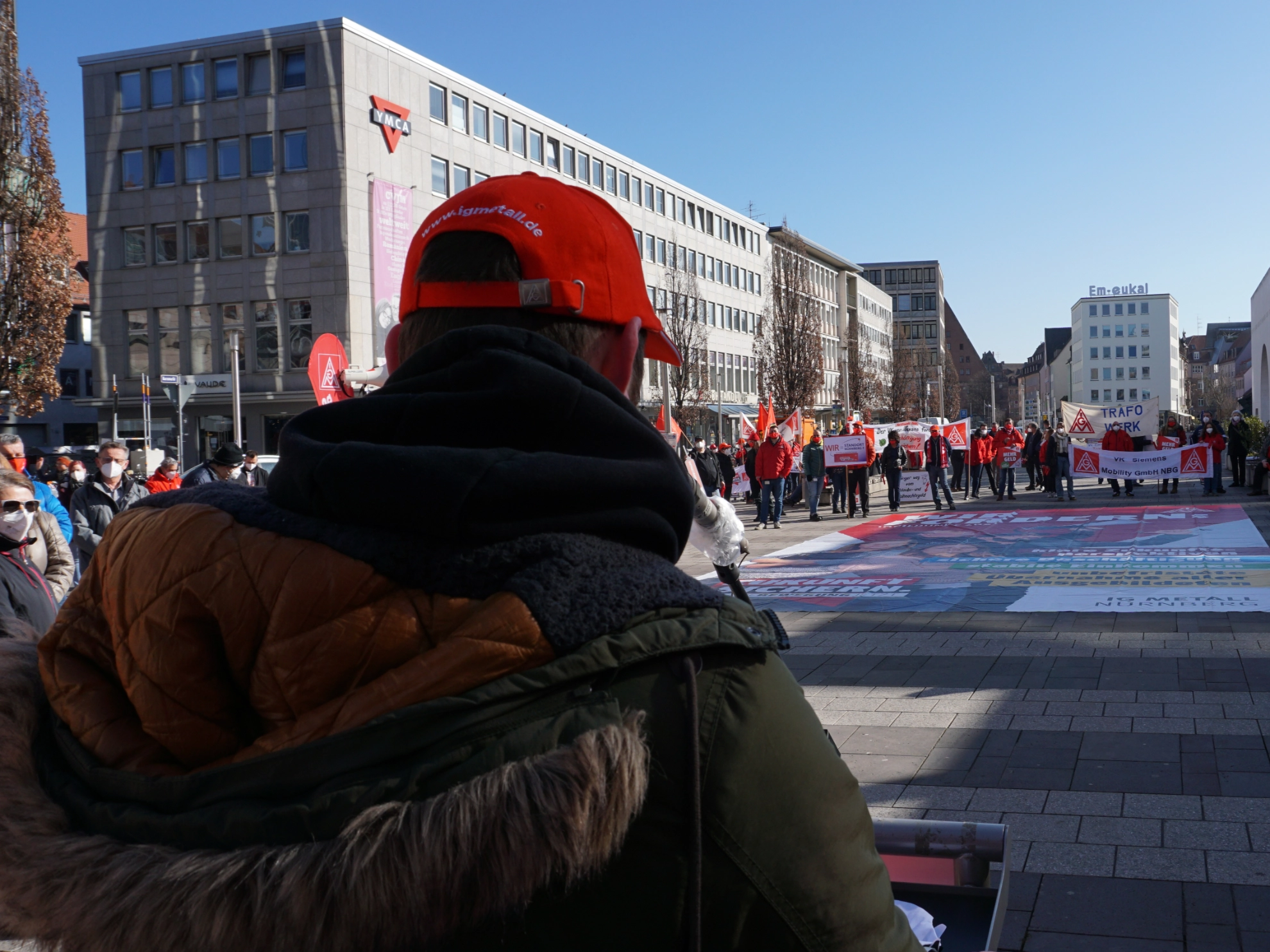 Kundgebung Tarifauftakt IG Metall Nürnberg März 2021