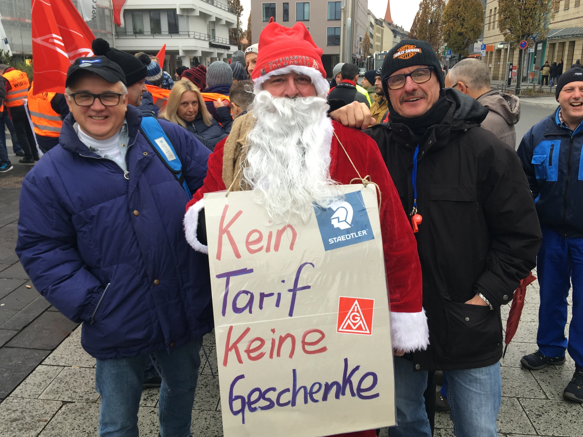 Aktion Tarifbindung Staedtler Nürnberg 2018