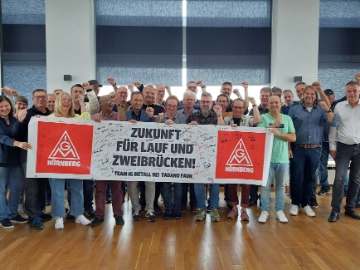 Solidaritätsschreiben der IG Metall Nürnberg