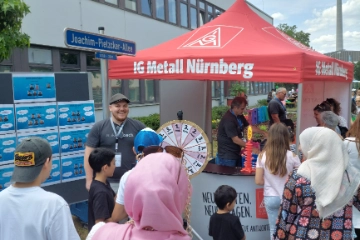 Zukunftstarifvertrag und Sommerfest - IG Metall und Betriebsrat aktiv bei Robert Bosch in Nürnberg