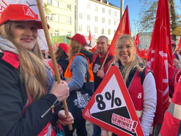 Erster Warnstreik in Nürnberg und Nürnberger Land: 11.000 folgen dem Aufruf der IG Metall