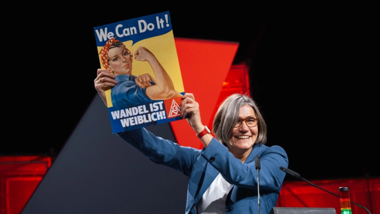 Christiane Benner beim 25. Ordentlichen Gewerkschaftstag der IG Metall