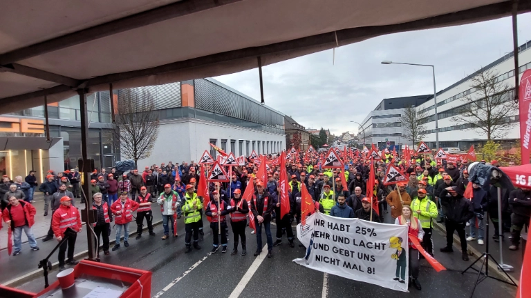 Warnstreik Nürnberger Land