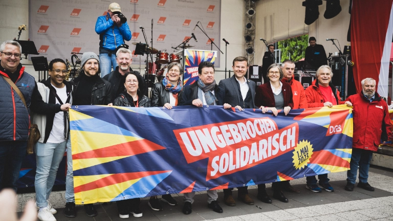 1. Mai 2023 in Nürnberg mit Christiane Benner