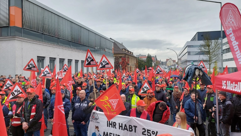 Warnstreik Nürnberger Land