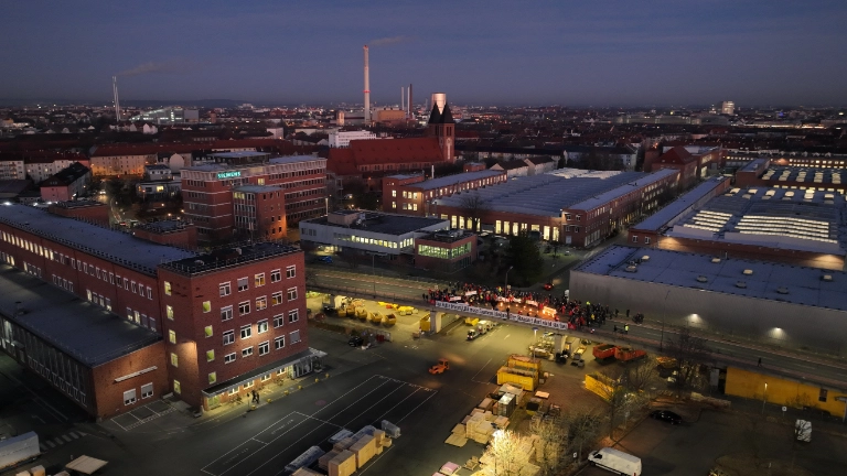 Das Nürnberger Maschinen- und Anlagenwerk aus der Luft.