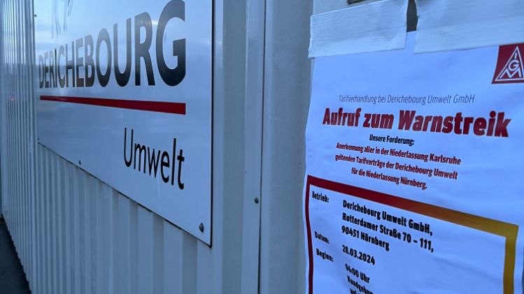 Warnstreik Derichebourg Nürnberg