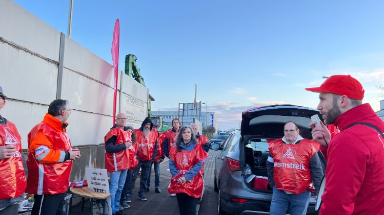 Warnstreik Derichebourg 