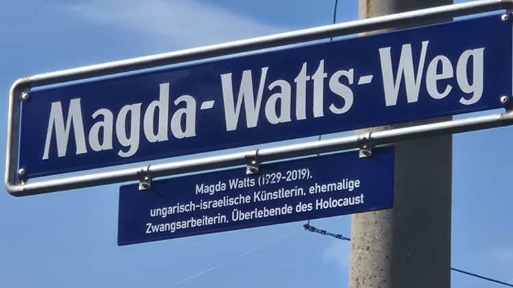 Magda Watts Weg Nürnberg Straßenschild