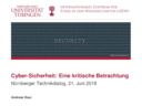 Vortrag Andreas Baur IZEW Technikdialog