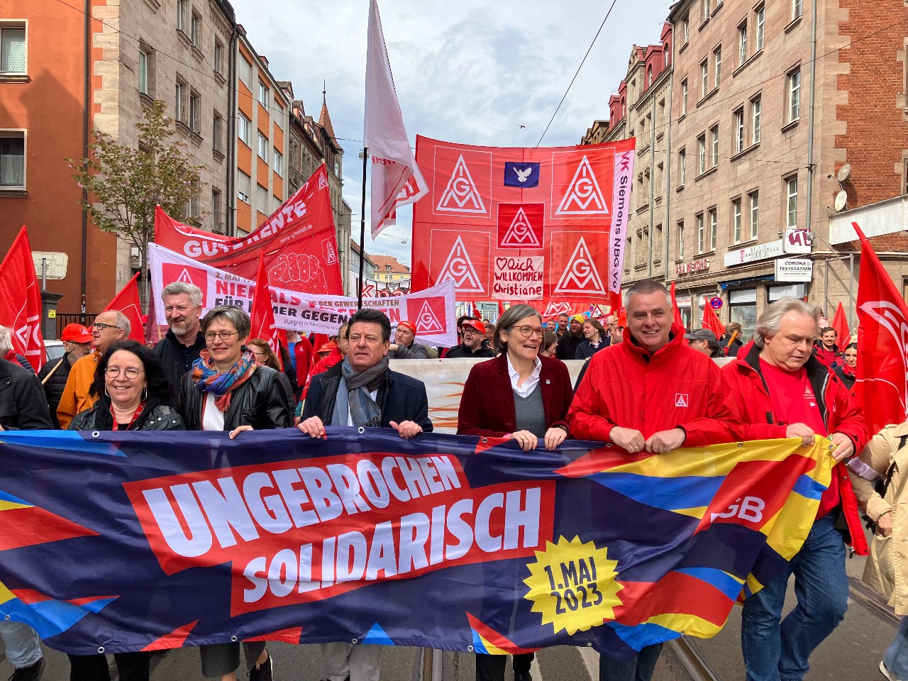 Starker 1. Mai 2023 mit Christiane Benner in Nürnberg